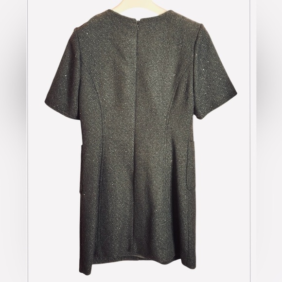 FRONTROW Elegant Black Short Sleeve Dress Size Medium NWT - Picture 4 of 6